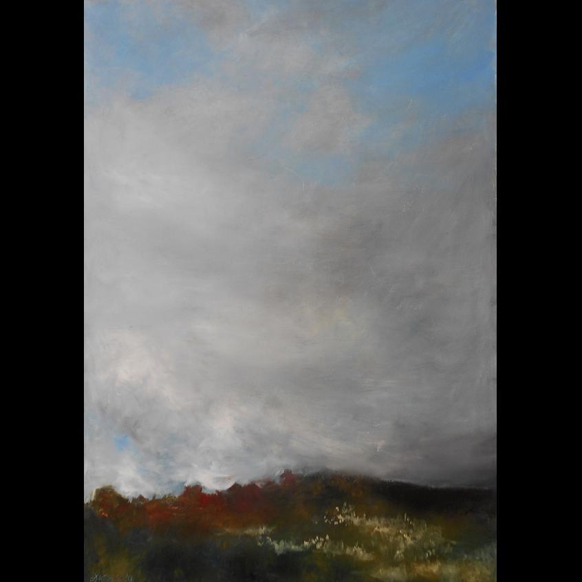 15.Landscape, 70x100cm, oil colour on paper, 2020