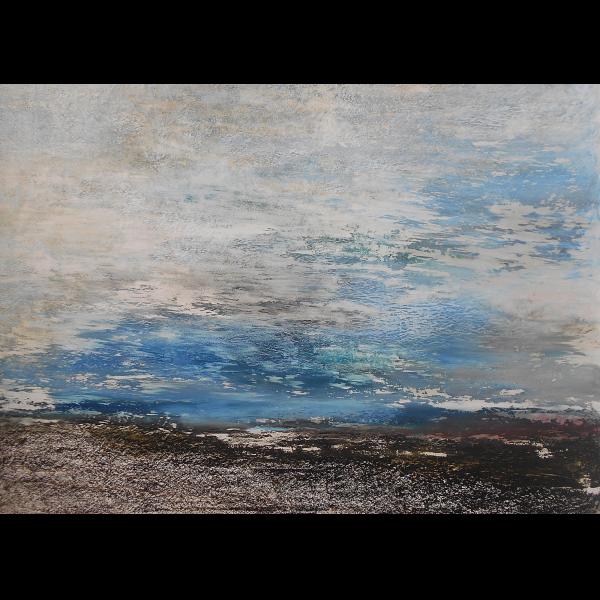 24.Sea landscape, 100x70cm, oil pastel on paper