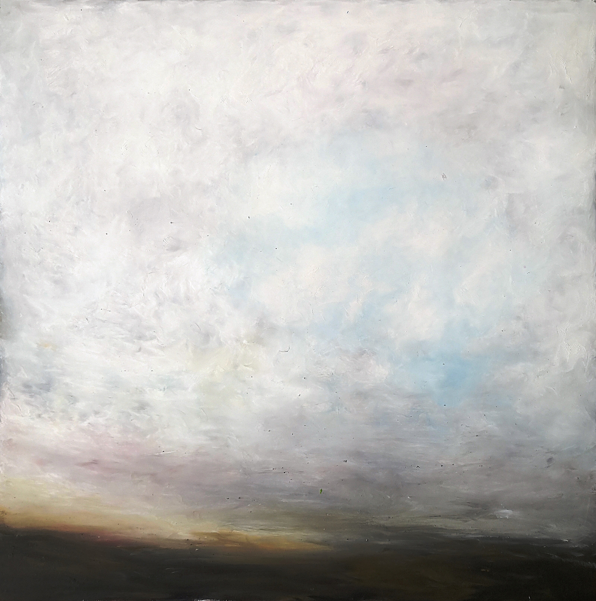 32..Landscape , 70x70cm, oil colour on paper,2020