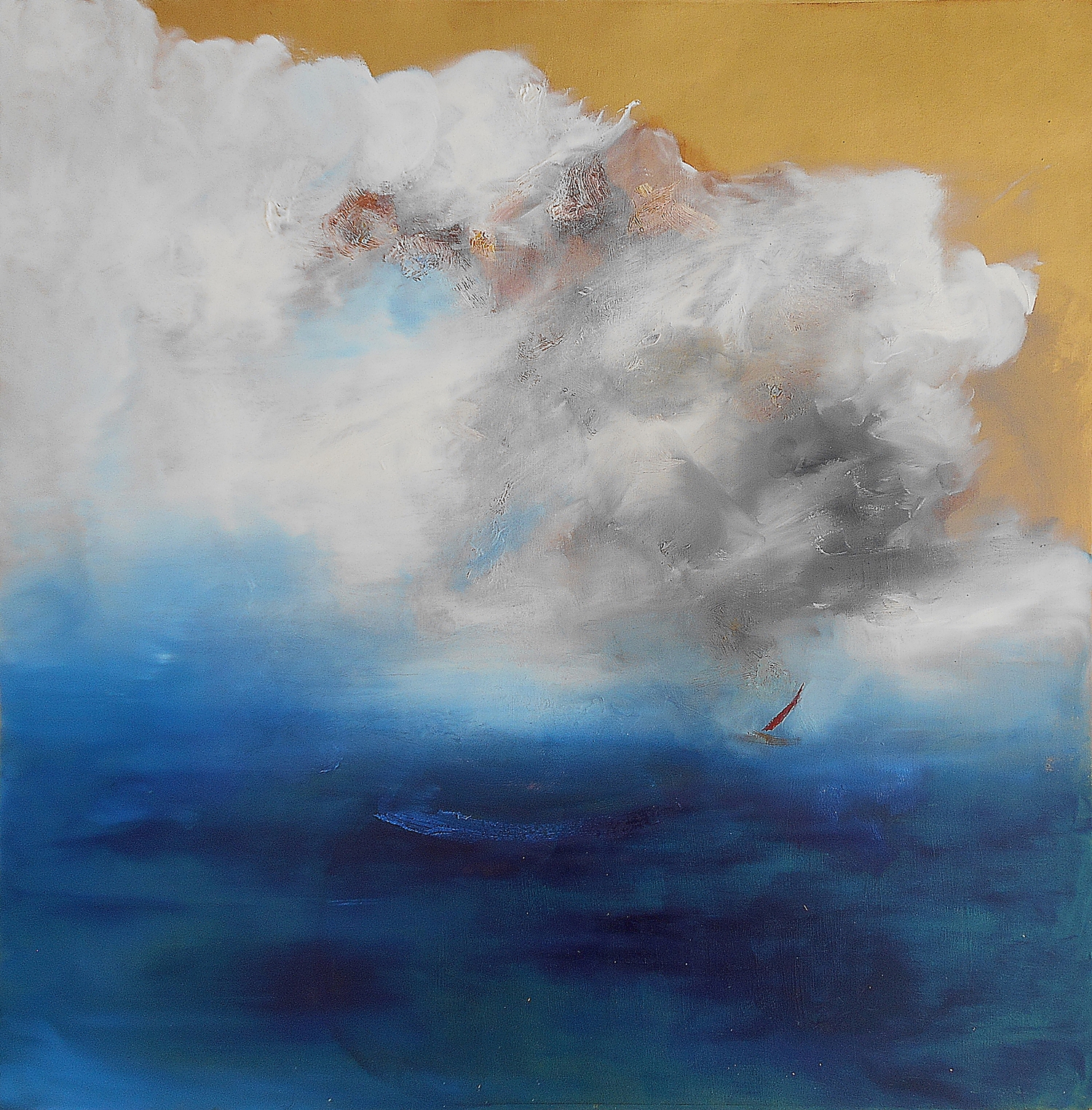 63.My dreams, 70x70cm, mixed media on paper, 2020