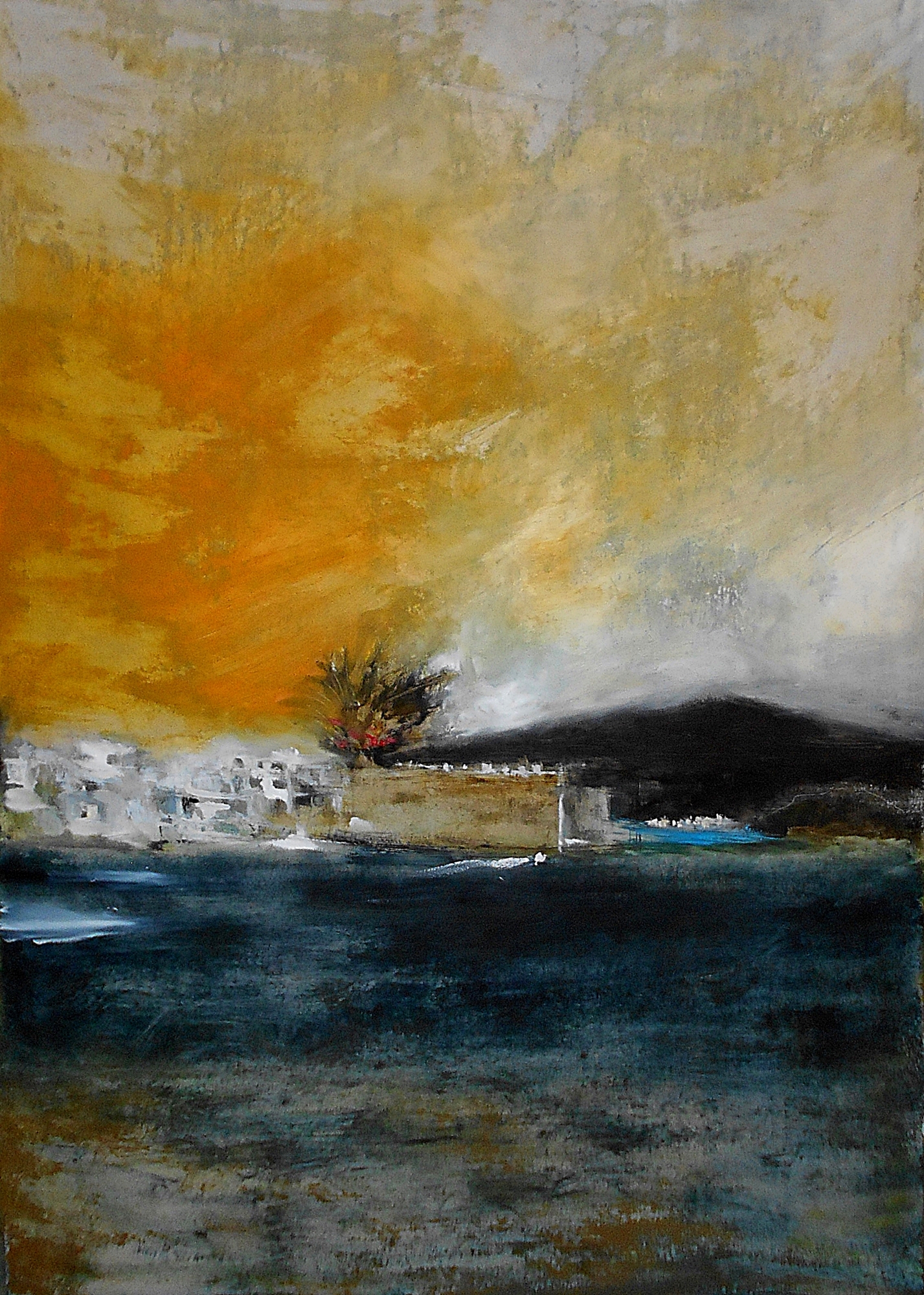 Ierapetra, 70x100, oil colour on paper, 2020.