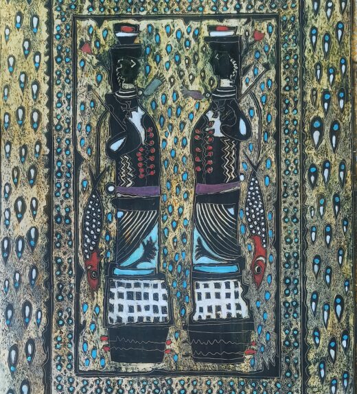 33.Fishermen,70x100, oil color on cardboard, 2023, 900 euro