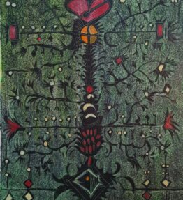 Tree of life, 70x90, oil color on cardboard ,2022,1200 euro