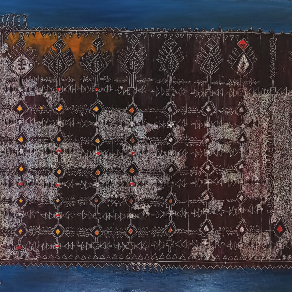 Weaving 2, 70x90, mixed media on cardboard, 2022, 550 euro , print 180 ero
