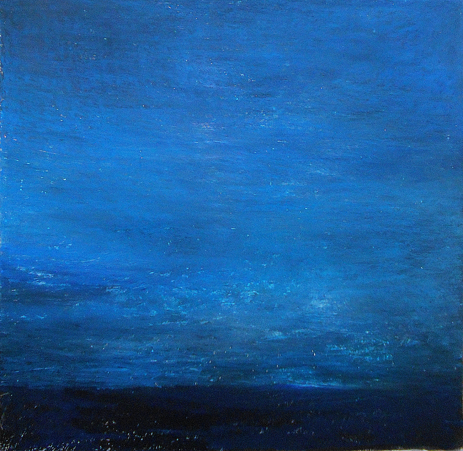 Only blue, 70x70, oil pastel on paper, 2018, 180 euro